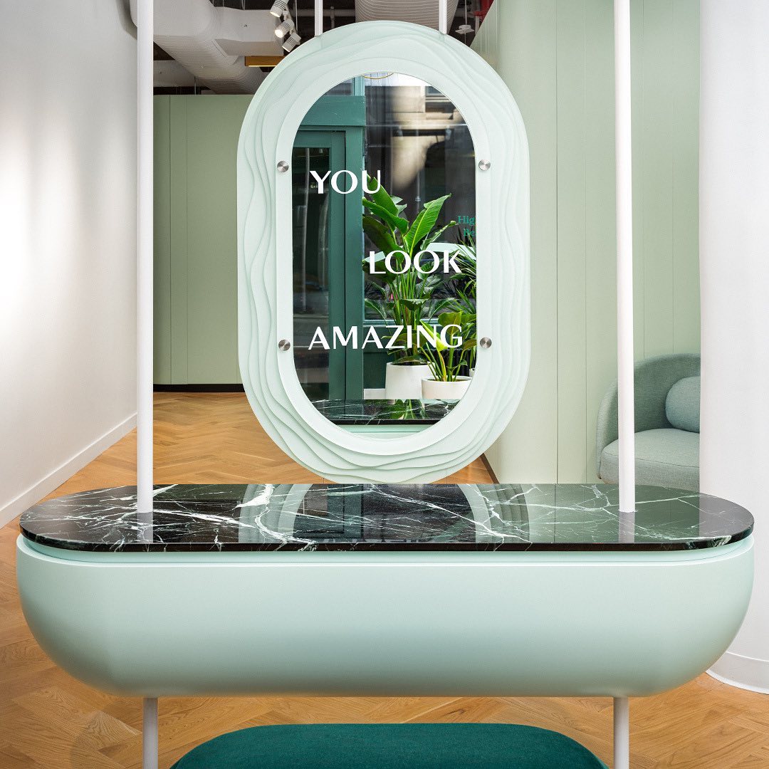 interior at skincare spa