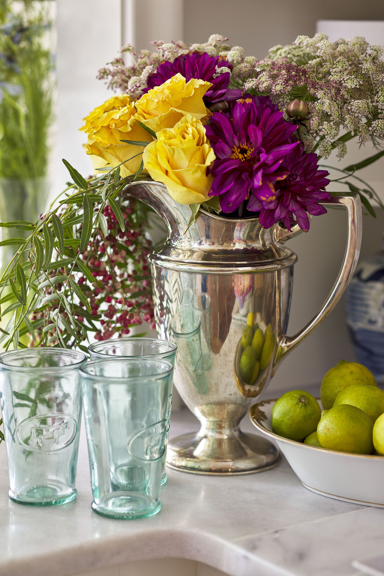 pewter vase