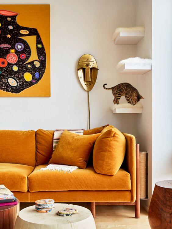 orange couch