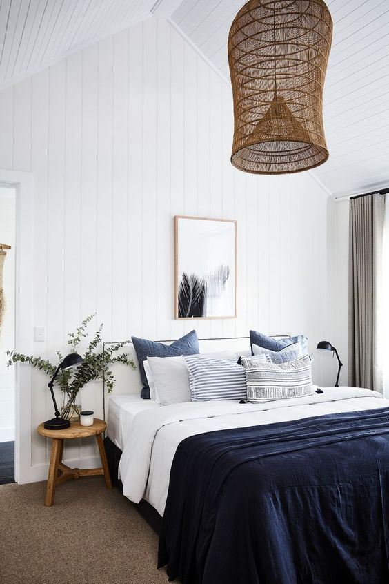 beauty bed room with plant