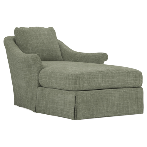 moss green chaise lounge