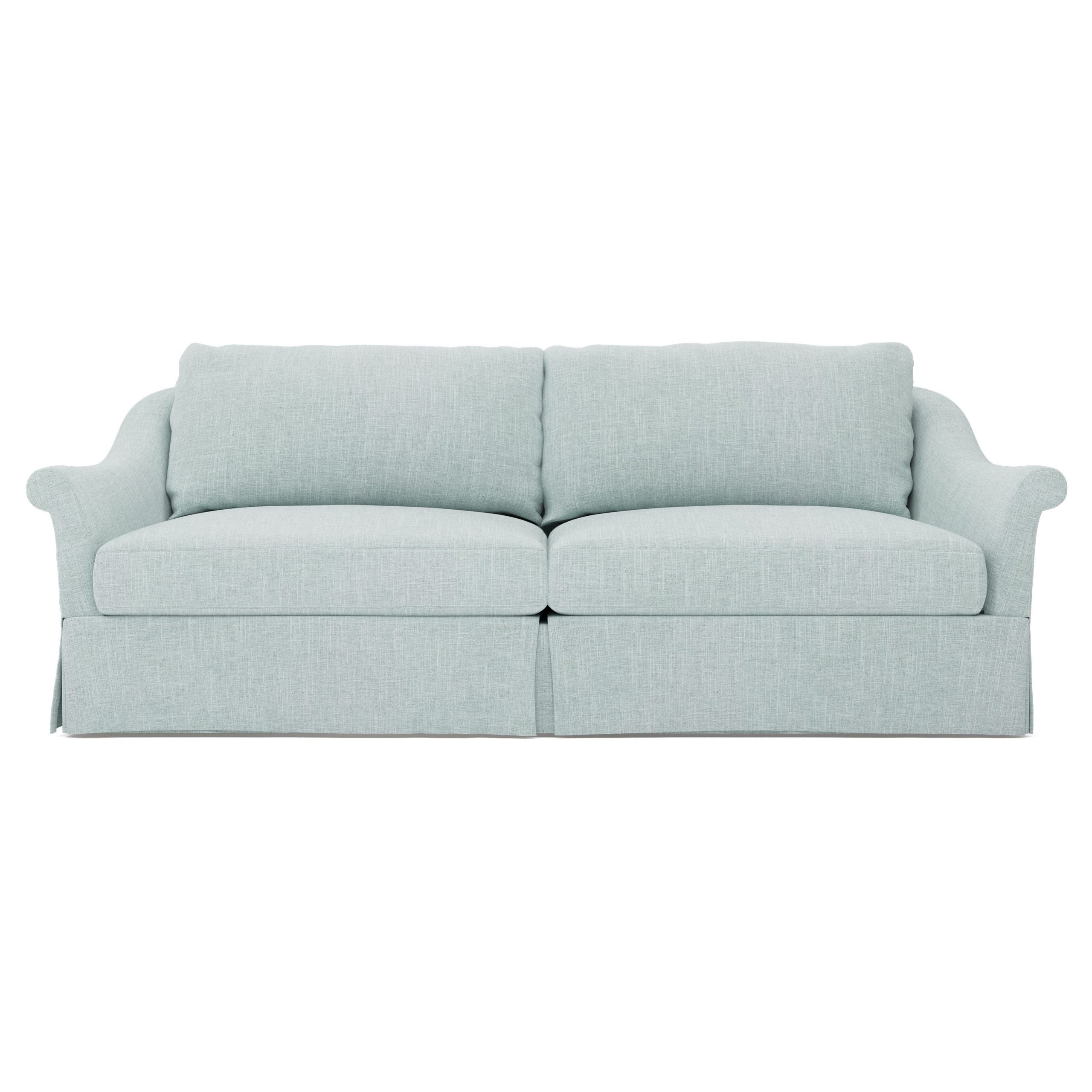 blue Amelie slipcovered sofa