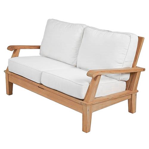 teak loveseat