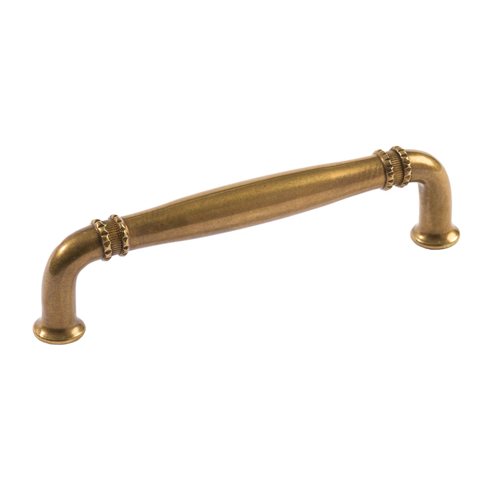 burnished brass drawer pull