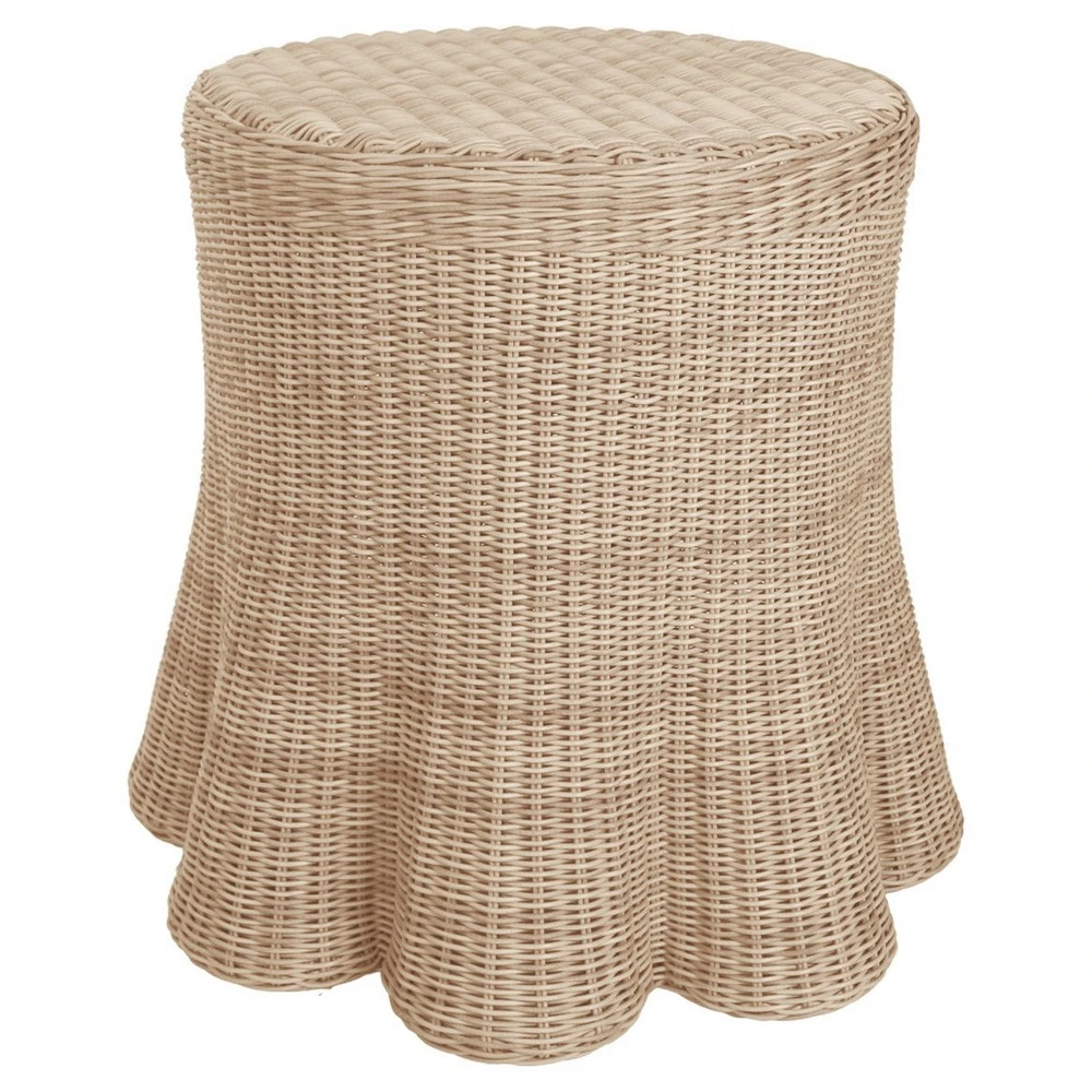 woven outdoor side table