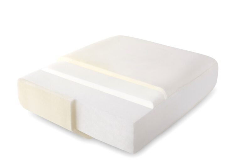 Sofa cushion with layered foam materials