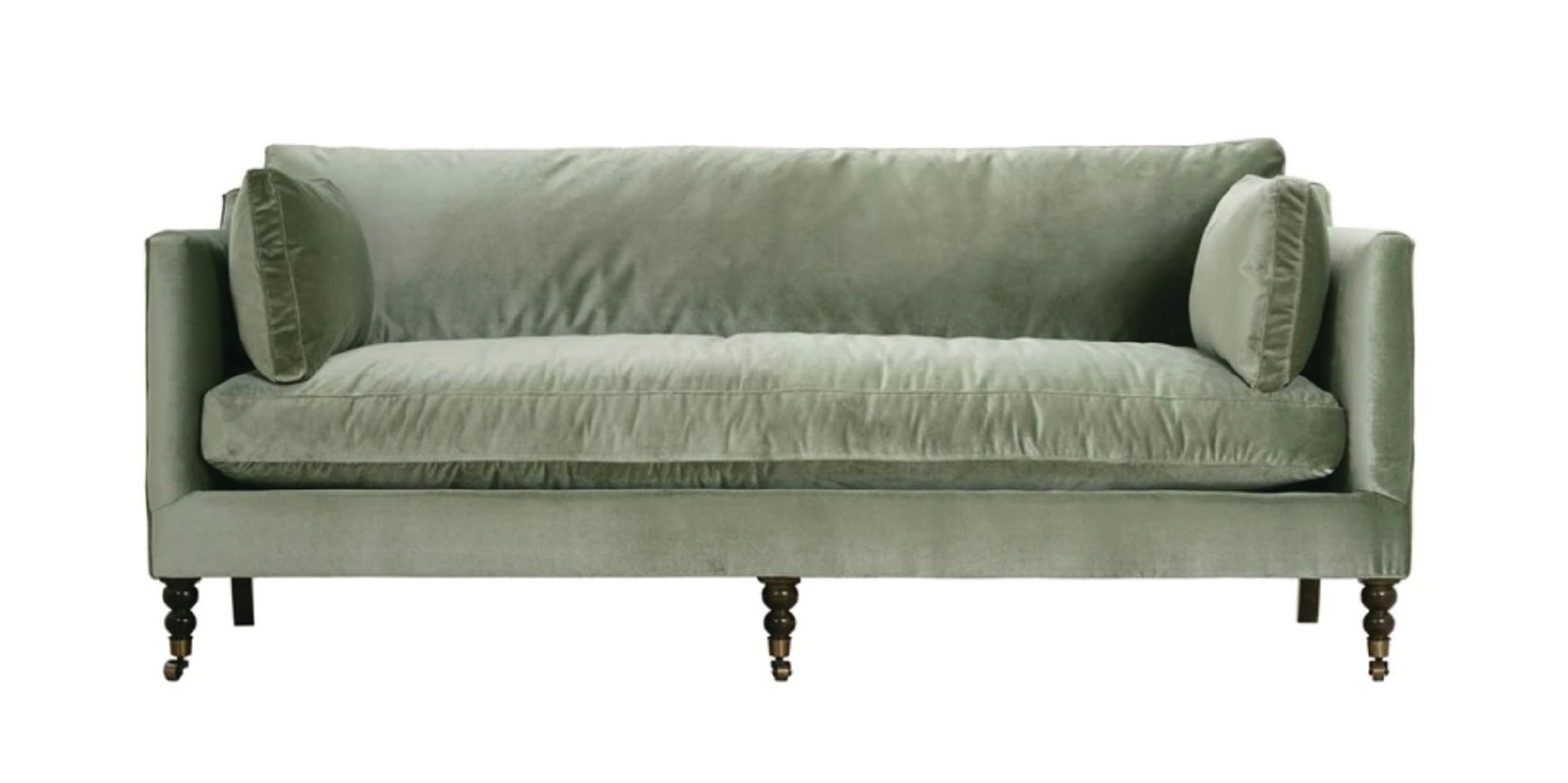 bench cushion on madeline velvet sofa