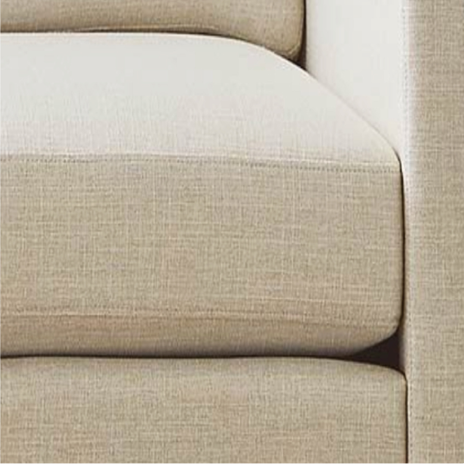 box cushion style on sofa