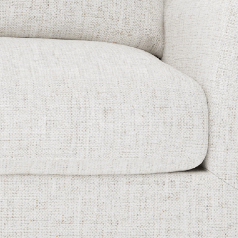 bullnose cushion style on sofa