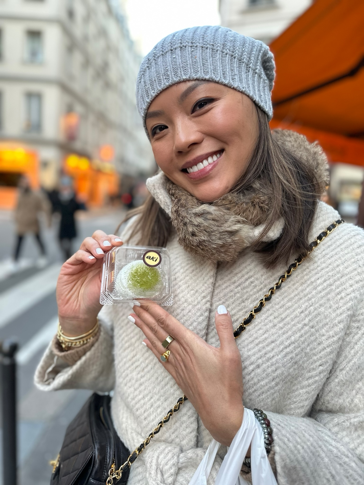 woman with pastry