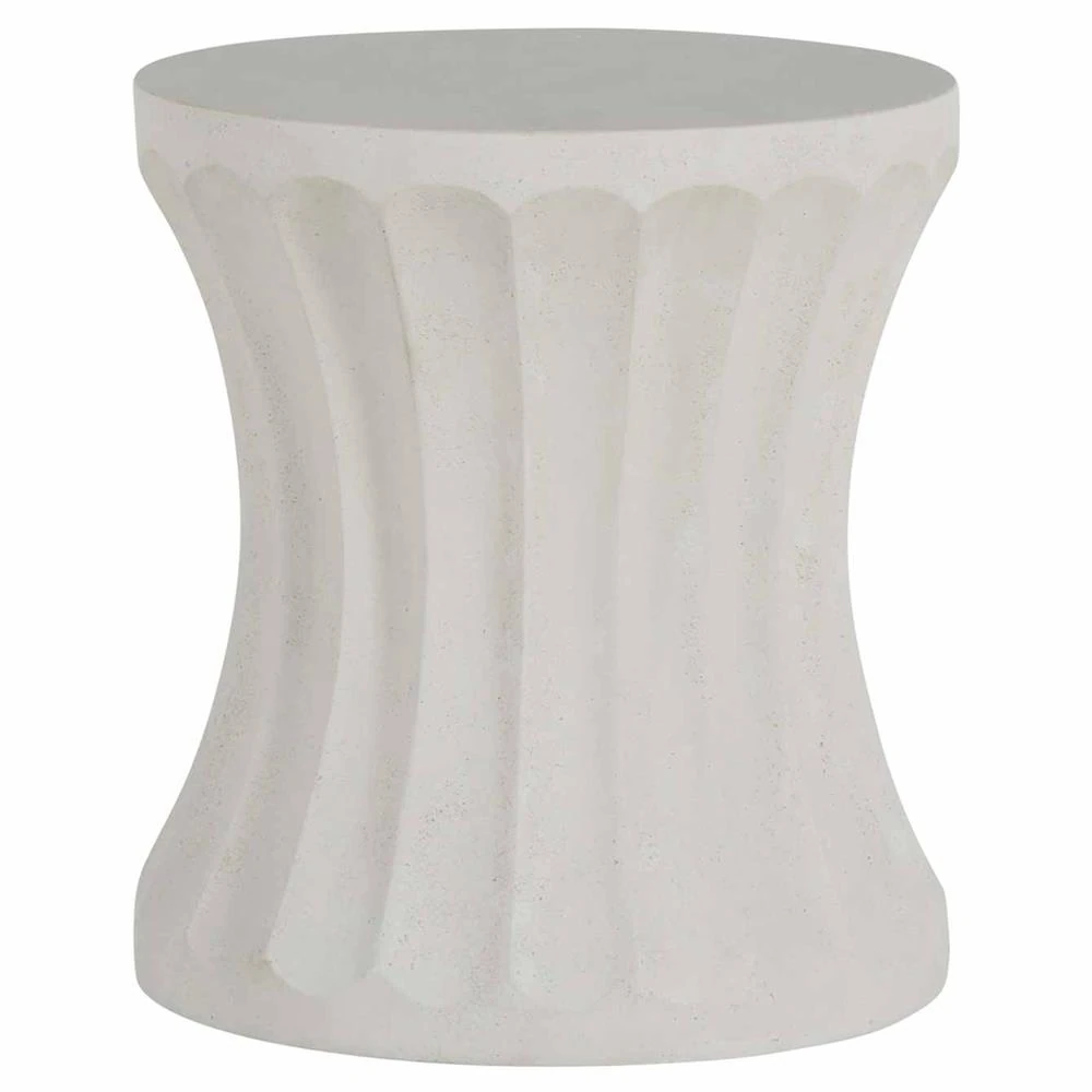 white outdoor side table