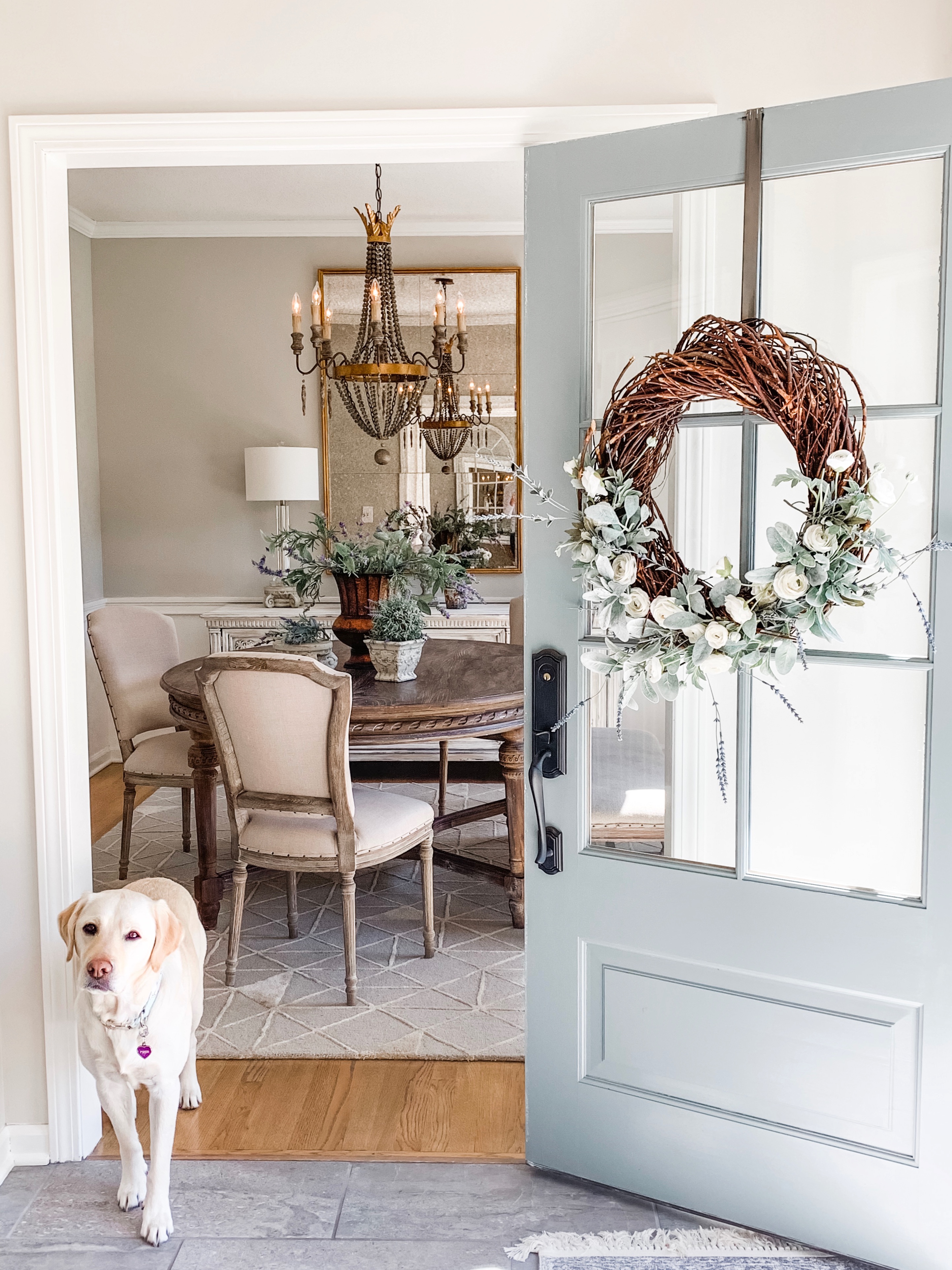 French country entryway