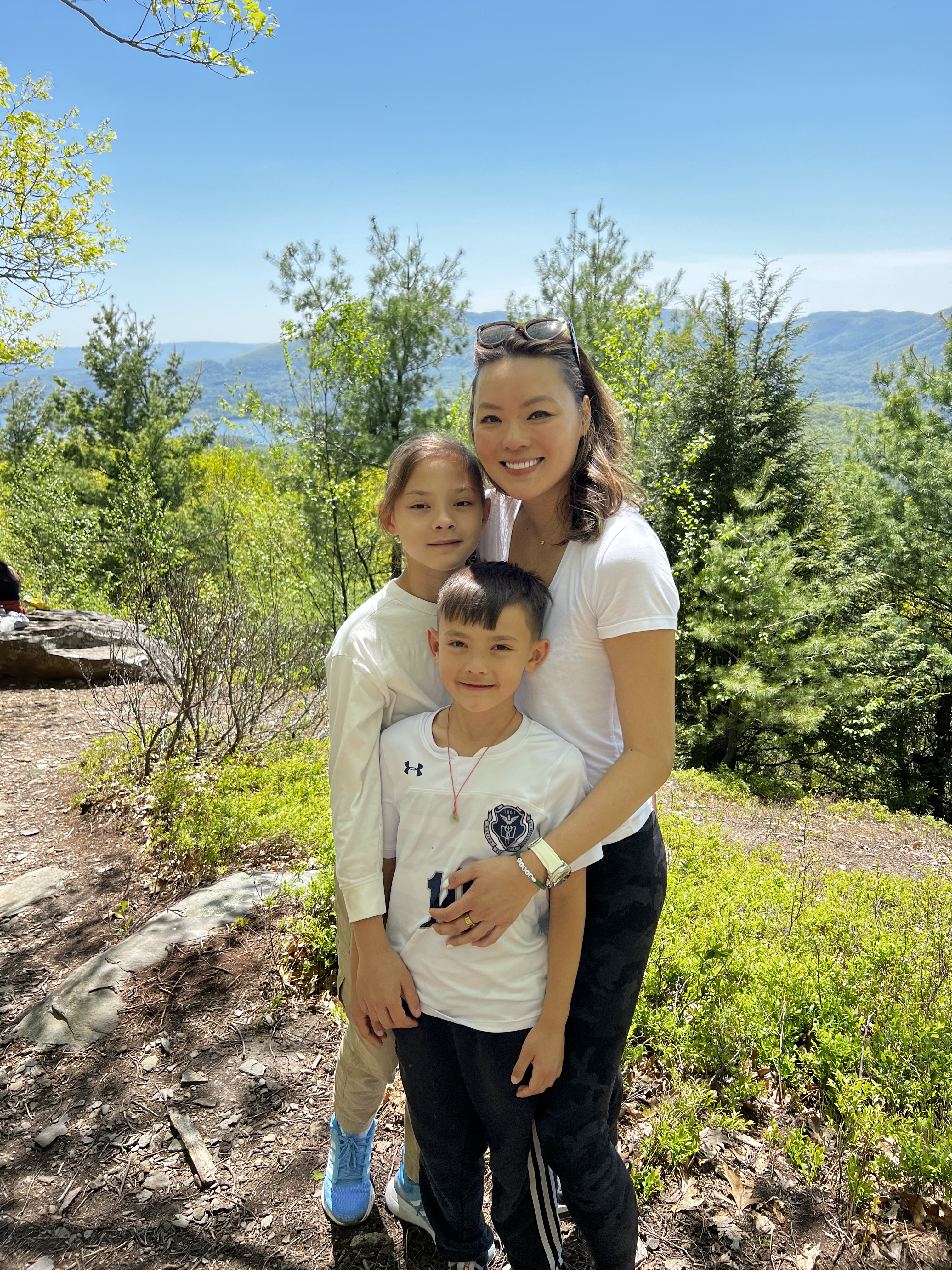 family photo hiking