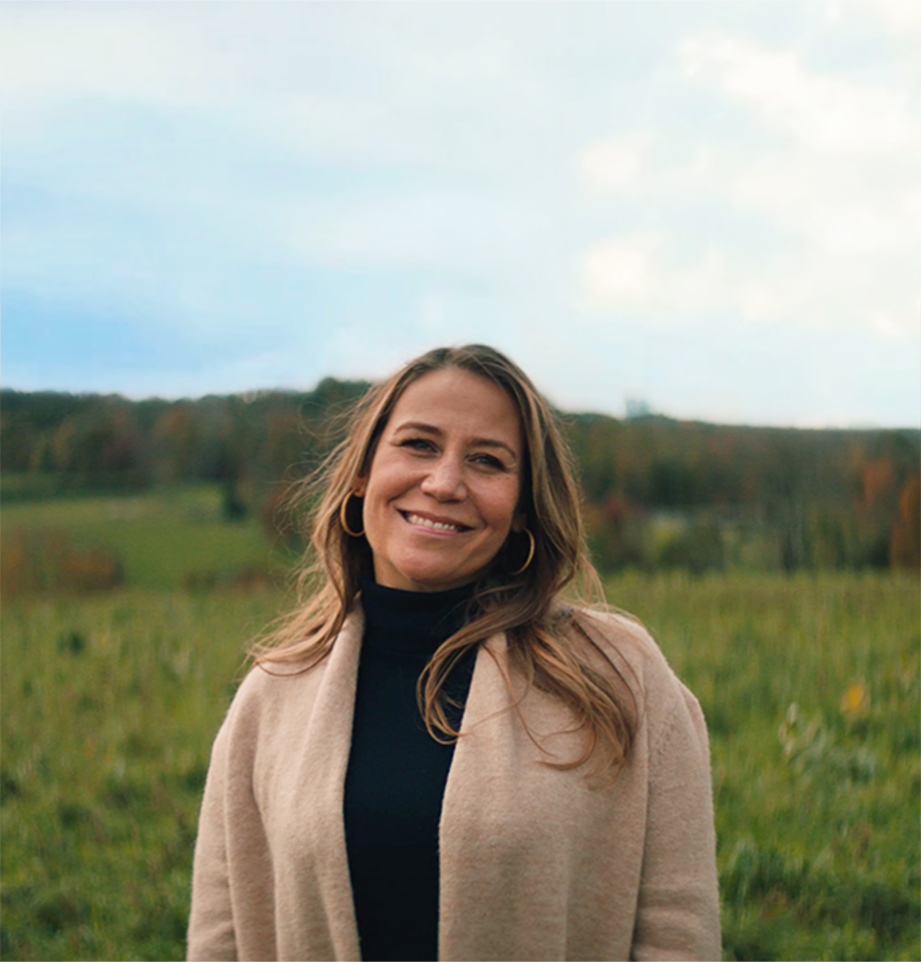 woman in a field