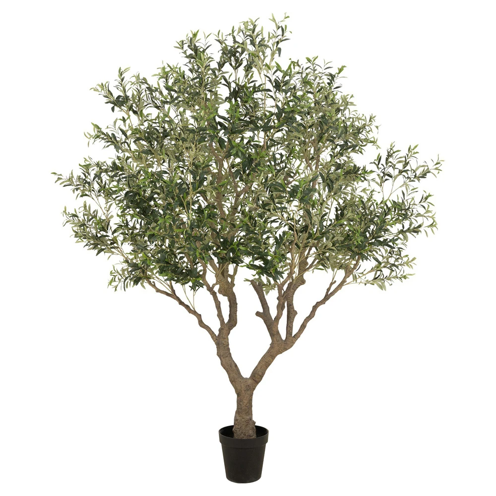 Isolde faux potted olive tree