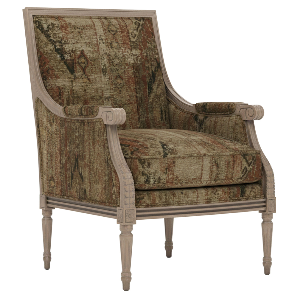 Juliette Chenille Kilim bergere chair