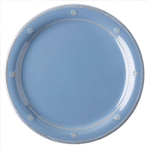 blue melamine plate