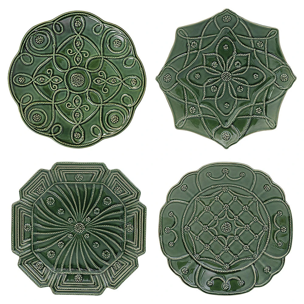 Juliska green plate set