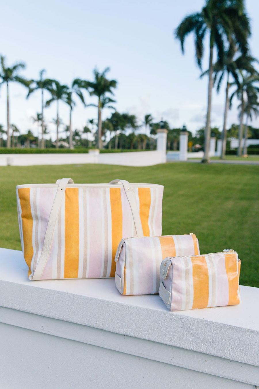 purses and palm trees
