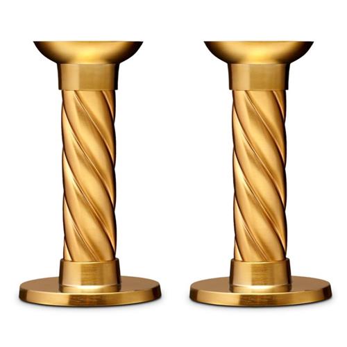 l'objet gold candleholders