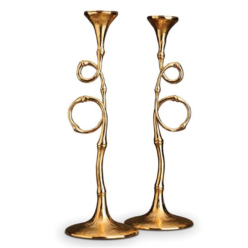 gold candlesticks