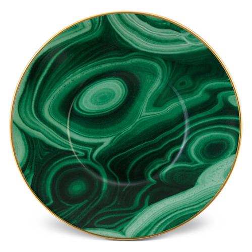 green dinner plate