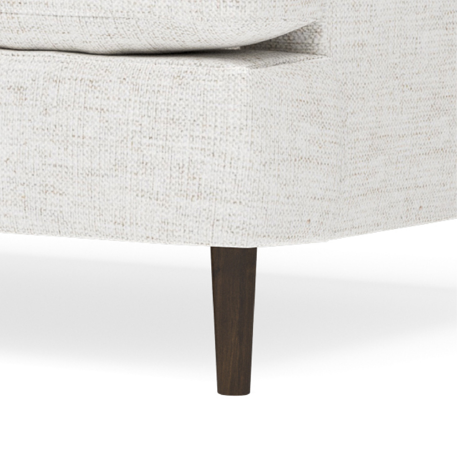 simple tapered leg on sofa
