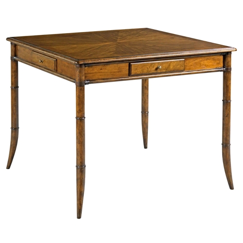 square bamboo game table