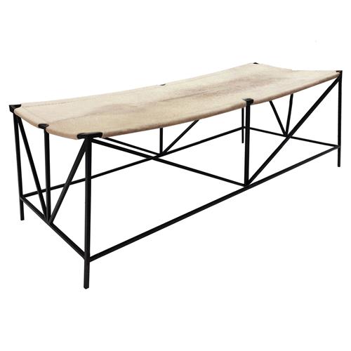 leather bench