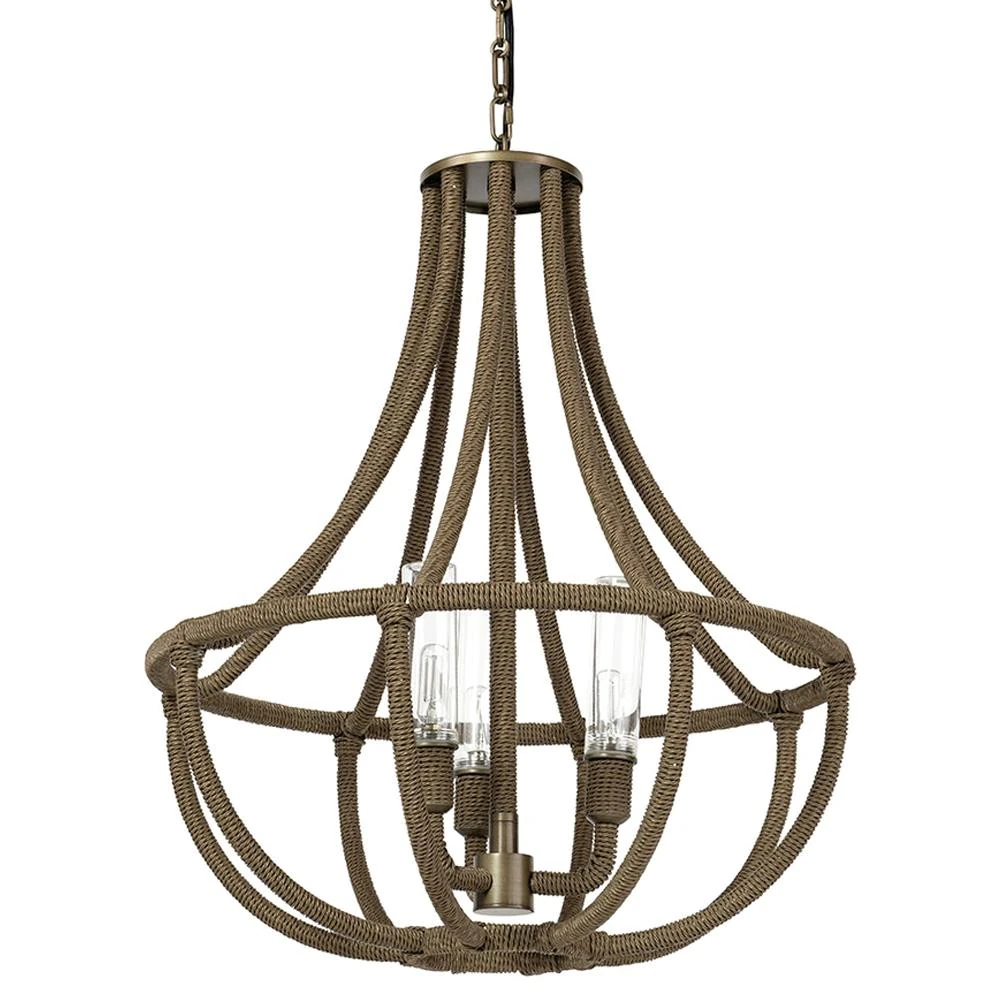 rattan outdoor chandelier