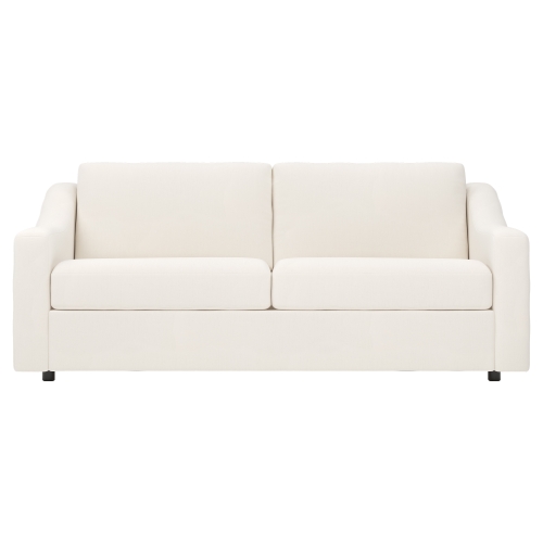 Sleeper Sofa upholstered in Sunbrella Performance slub weave canvas white