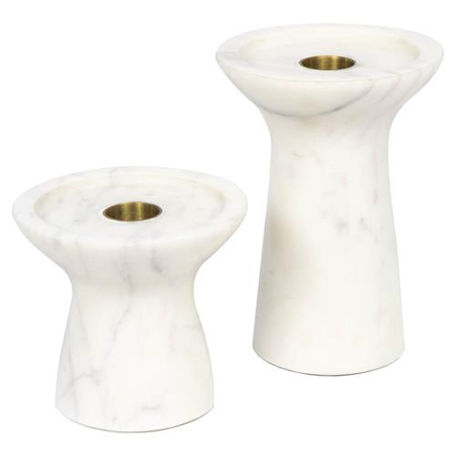 marble candle holders