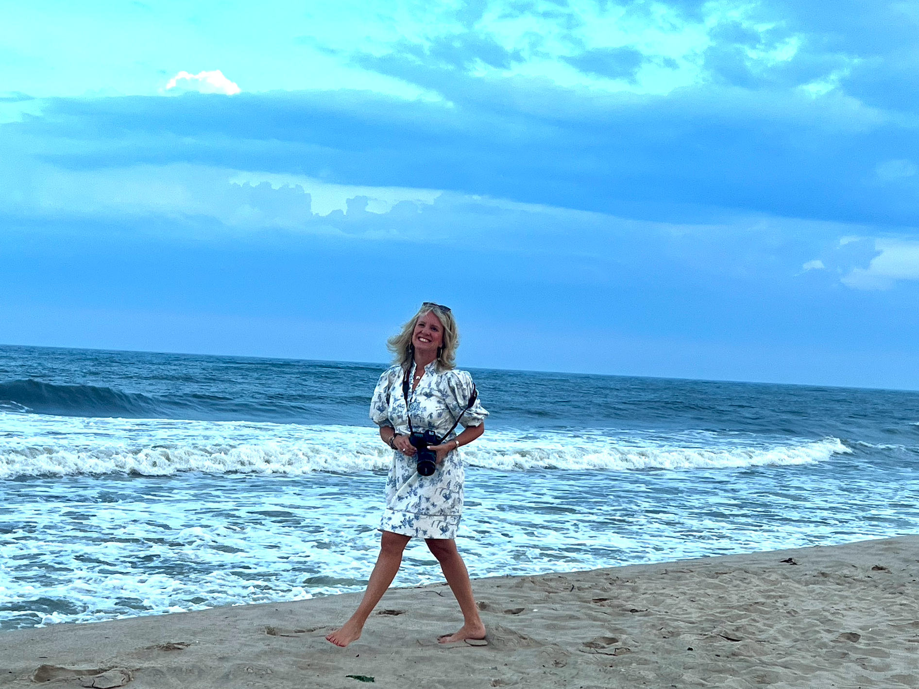 woman on beach