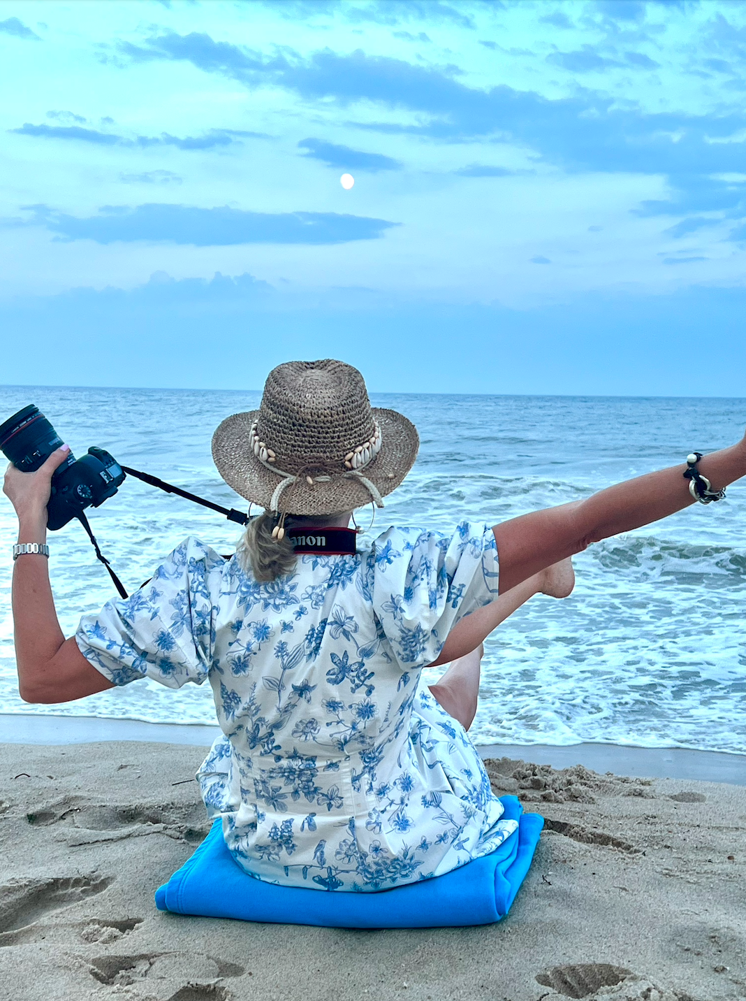 photographer on beach