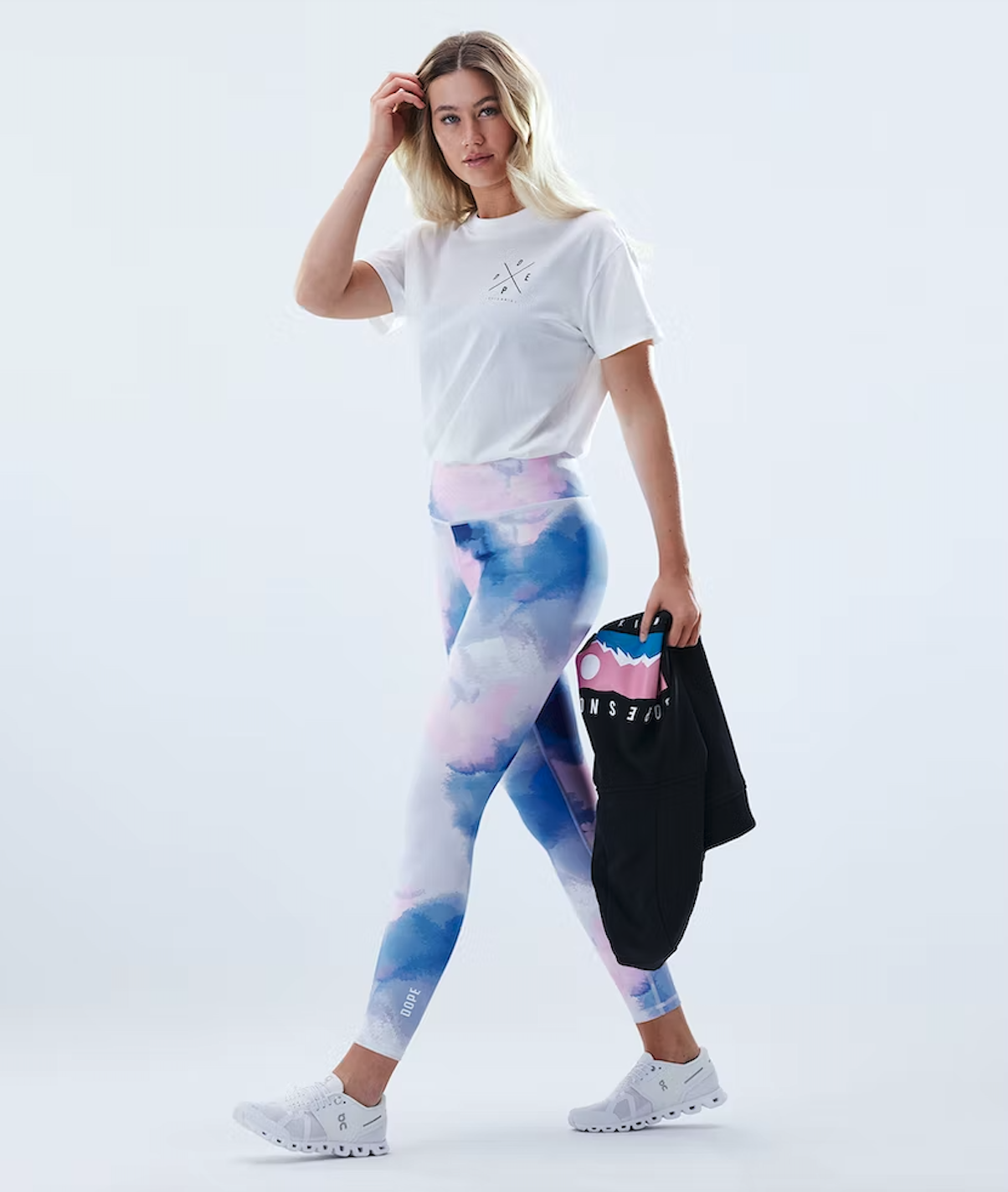 woman in leggings