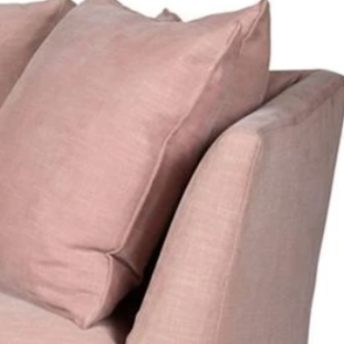 shelter arm on pink Cisco Seda sofa