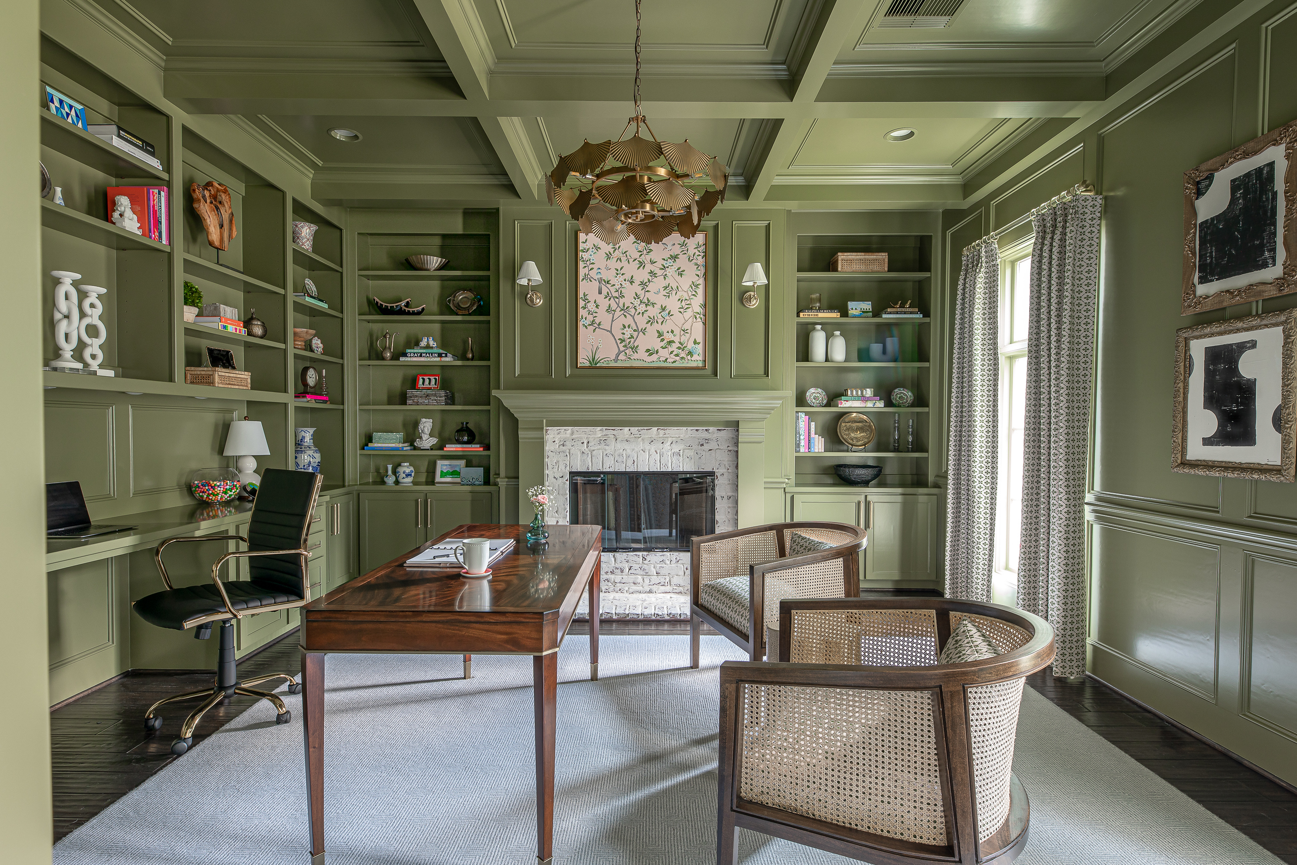 green home office design