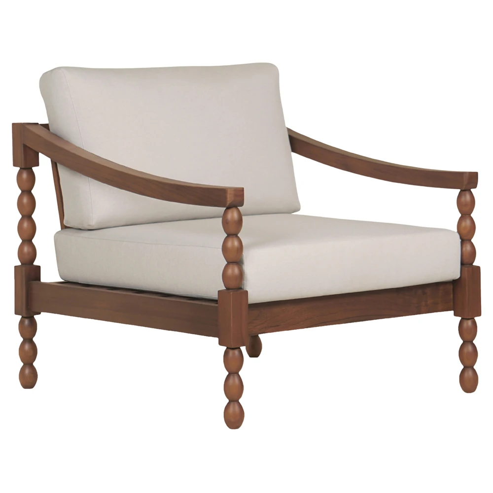 outdoor teak armchair