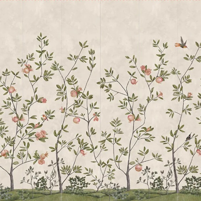 botanical mural wallpaper