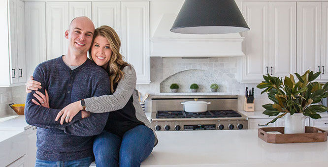couple in a kitchen