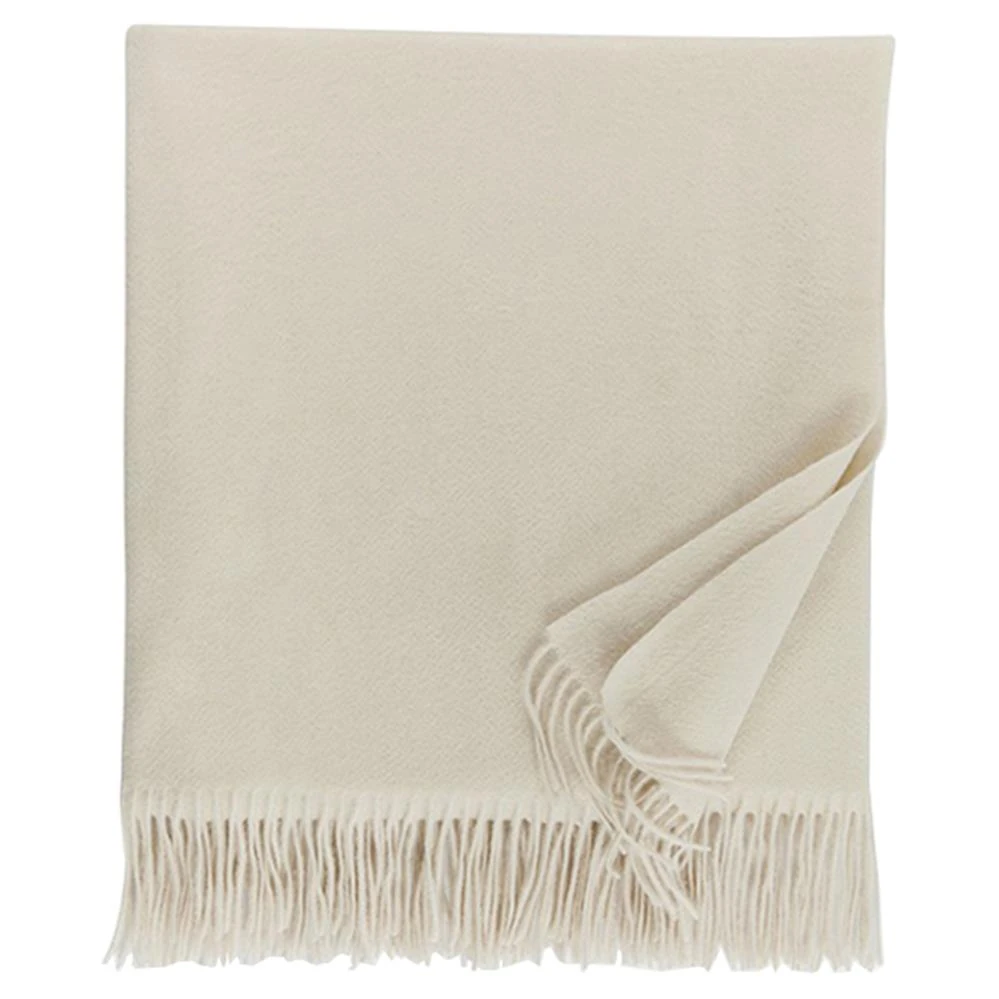 cream cashmere throw blanket
