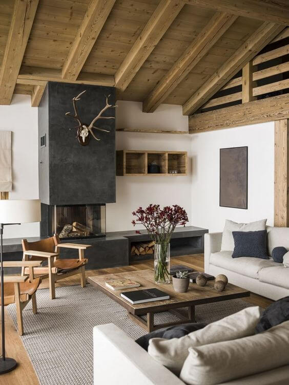 rustic living room design