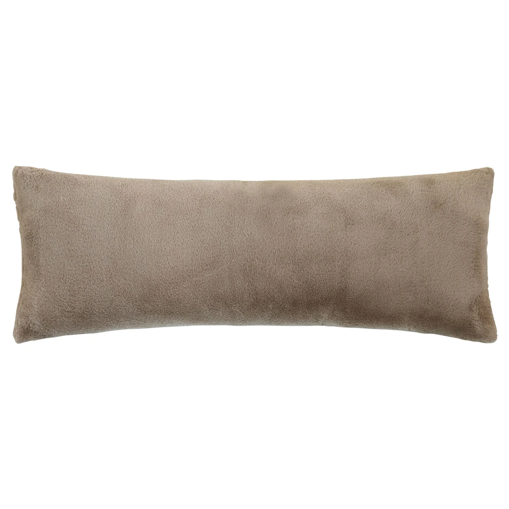 faux fur lumbar pillow
