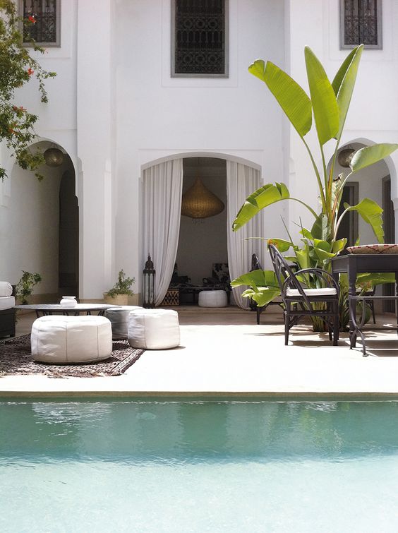 poolside patio
