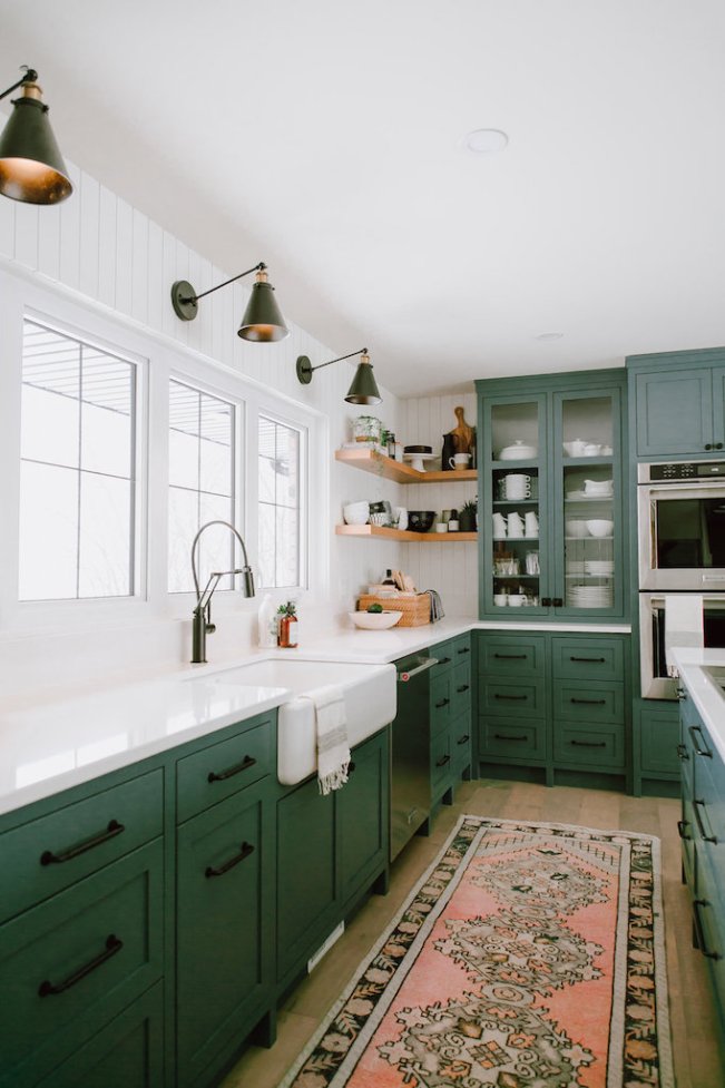 green kitchen