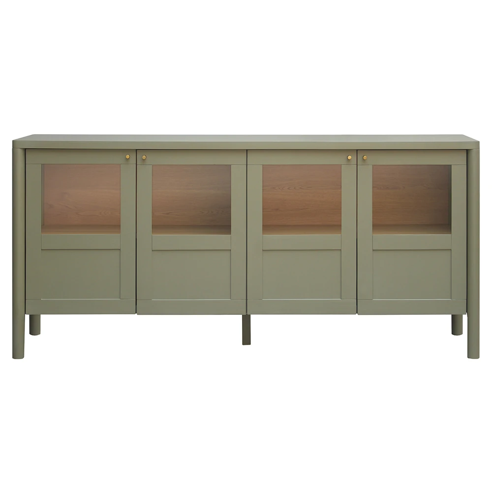 green pine wood sideboard