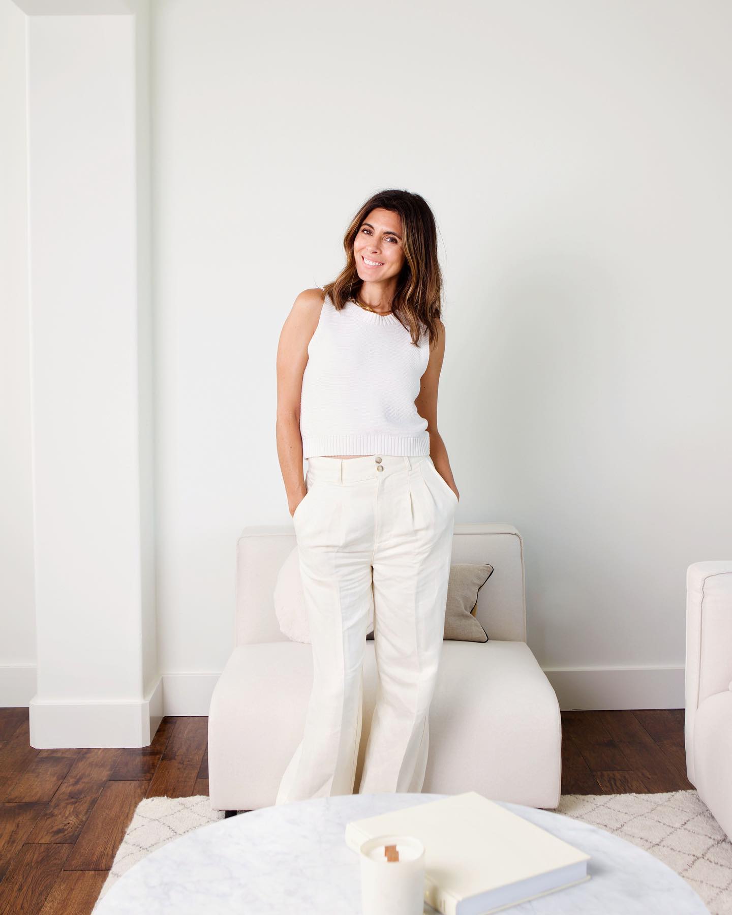 woman dressed in white