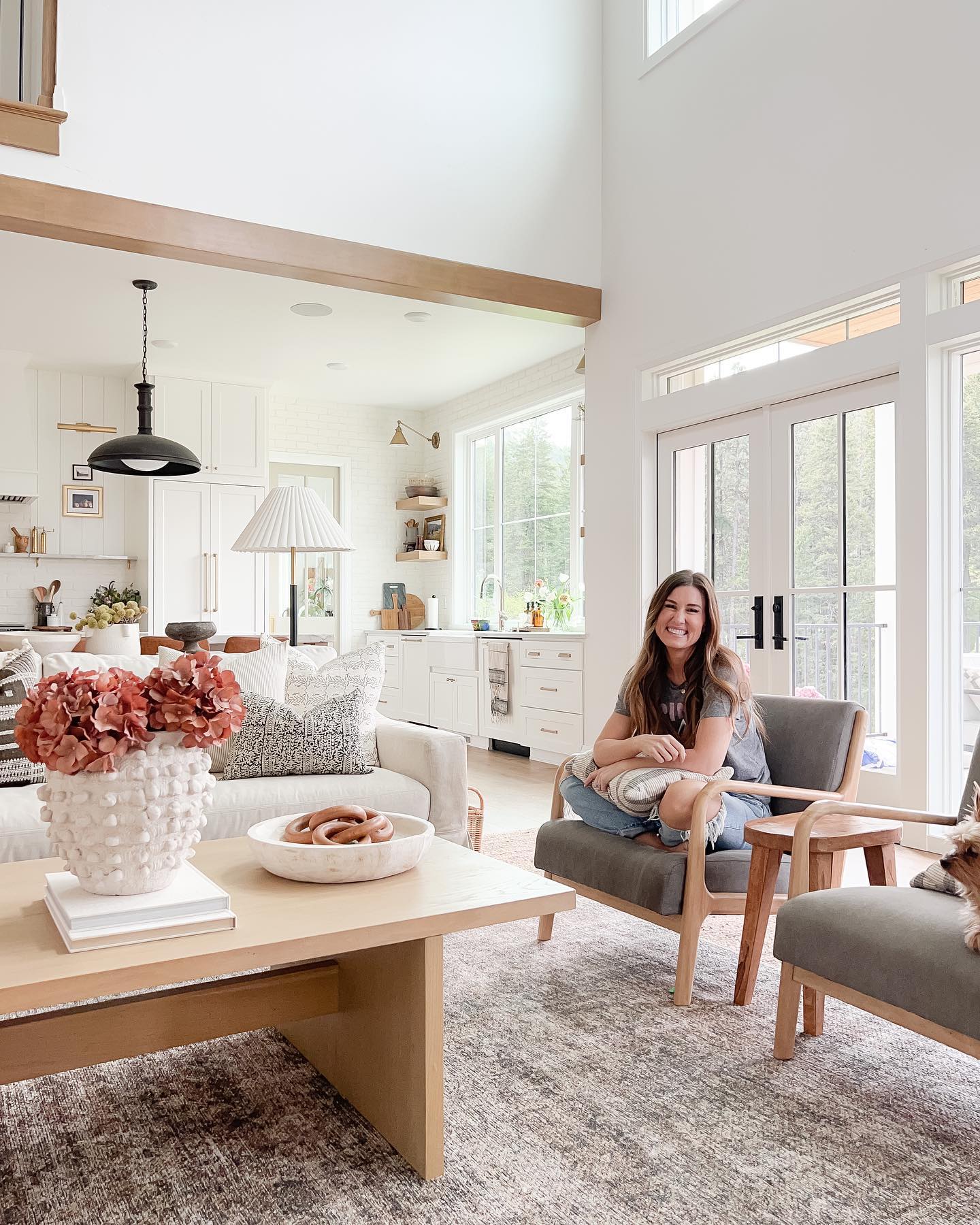 woman in living room