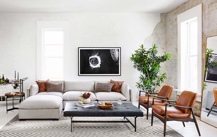 Industrial Style Living Room Interior