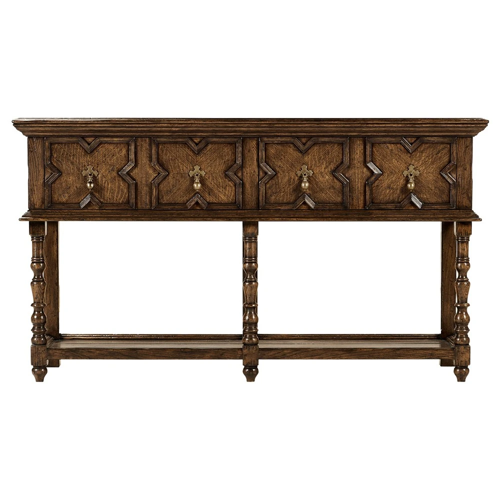 oak wood buffet table